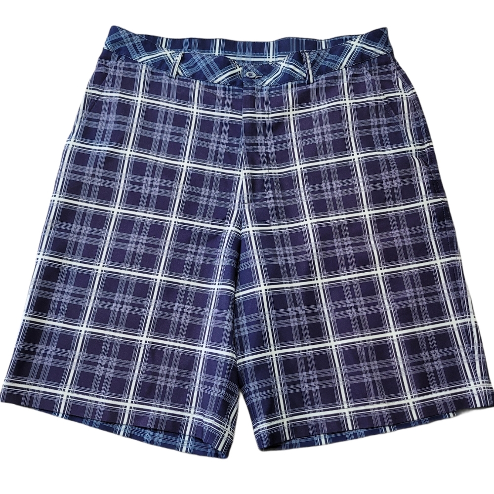 Plaid Blue Men's Shorts